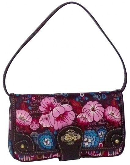 Oilily Tasche Clutch Bag Schultertasche Braun Rosa