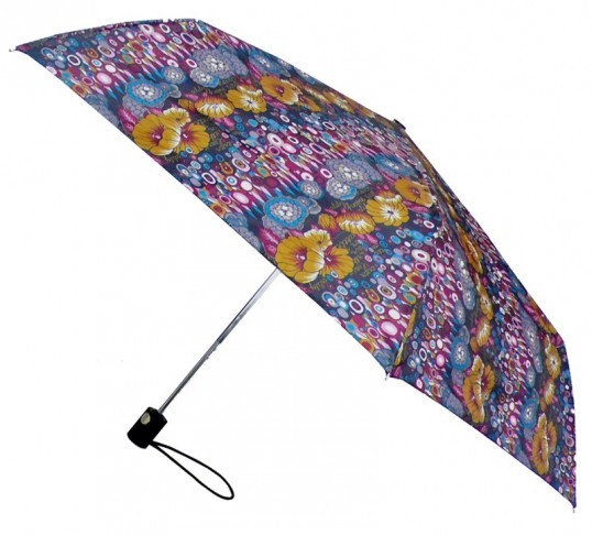 Oilily Schirm Regenschirm f&uuml;r Tasche Schwarz Braun