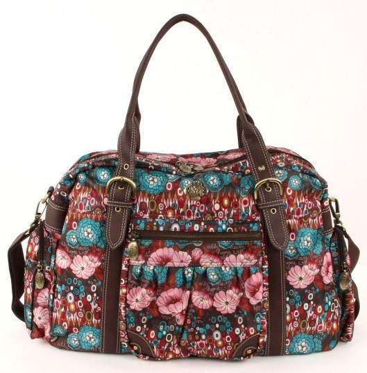 Oilily Tasche Weekender Reisetasche Braun Rosa