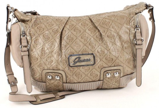 GUESS Crossbody Hobo Tasche Schultertasche Perla Beige Stone