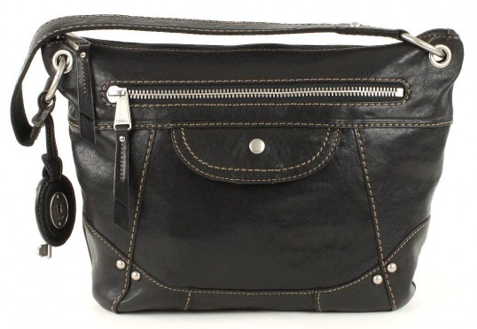 Fossil Hobo Bag Tasche Schultertasche Handtasche Liberty Schwarz Black