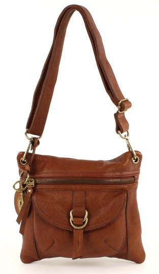 Fossil Crossbody Tasche Schultertasche Sasha Braun Cognac