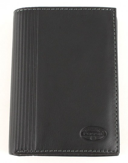 Fossil Streamline Bifold - Black