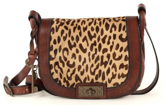 Fossil Vintage Re Issue II Flap Crossbody - Cheetah