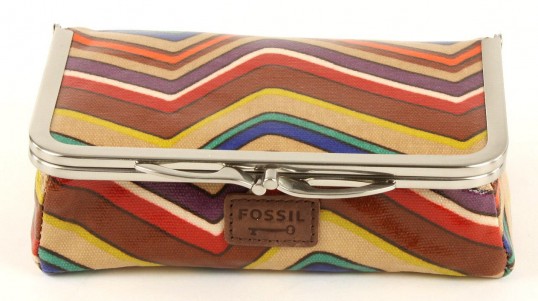 Fossil Key Per Frame Cosmetic Bag - Stripe