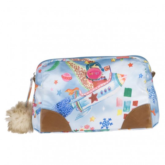 Oilily Russian Tale Cosmetic Bag - Petrol