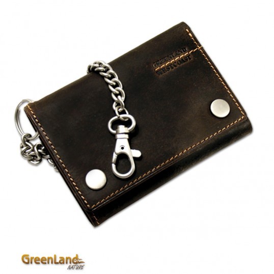 GreenLand Westcoast Biker-Wallet - Buffalo-Brown