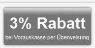 3% Rabatt bei &Uuml;berweisung/Vorauskasse