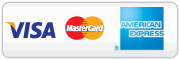 VISA, Mastercard, American Express - Kreditkarten Zahlung