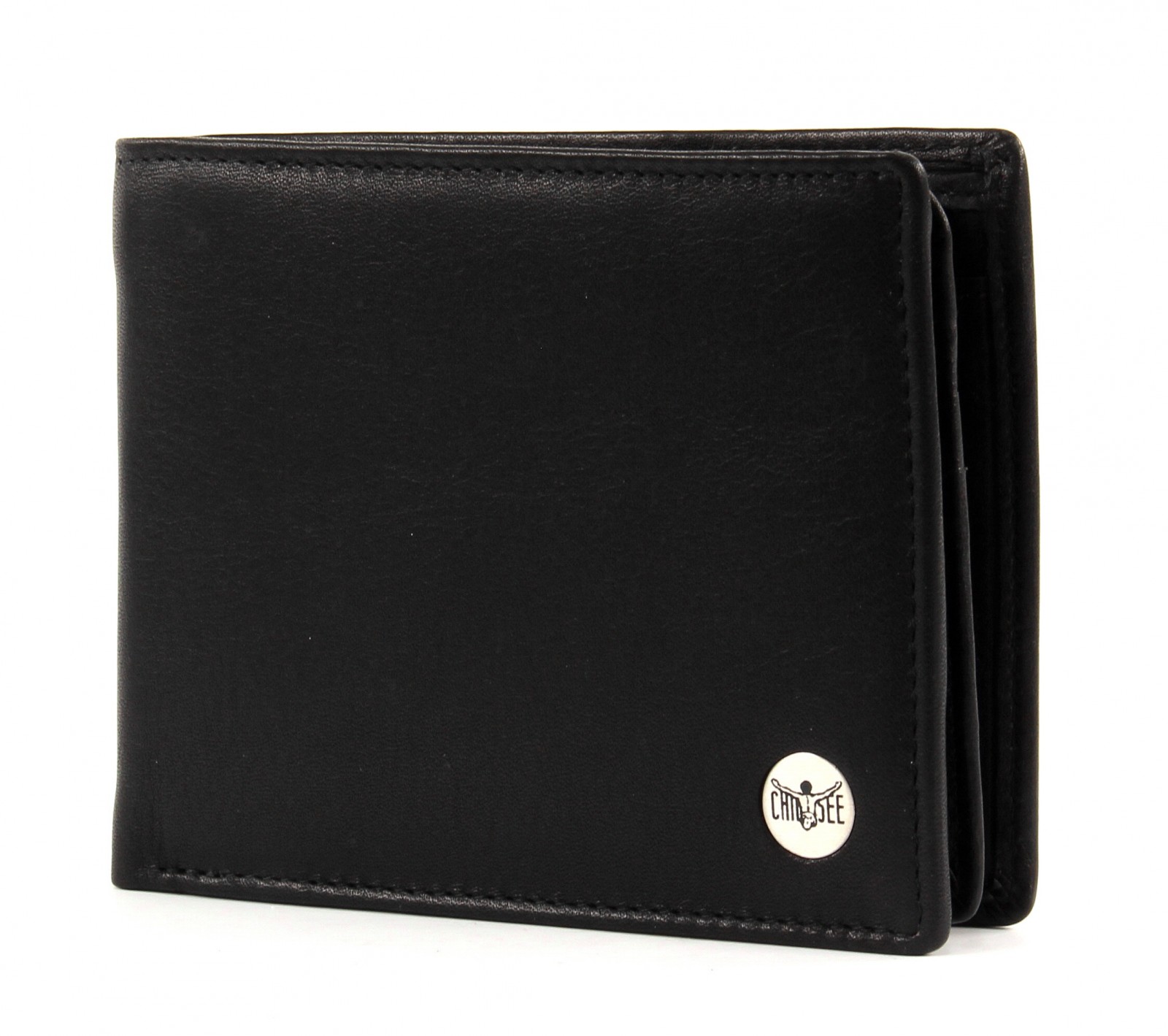 Black breast wallet with cross