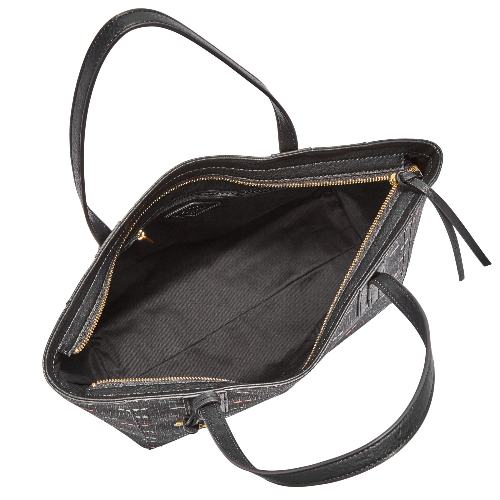 fossil shopper bag tote black multi ebay fossil shopper bag tote black multi ebay